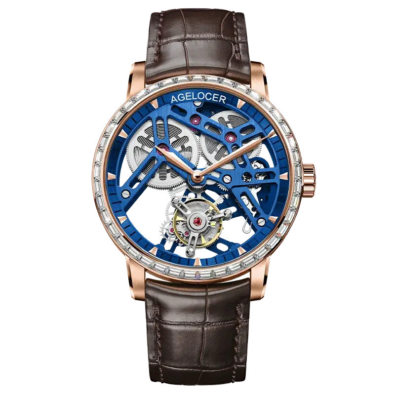 Tourbillon Luxury Skeleton Manual Mechanical Inspirational Watches