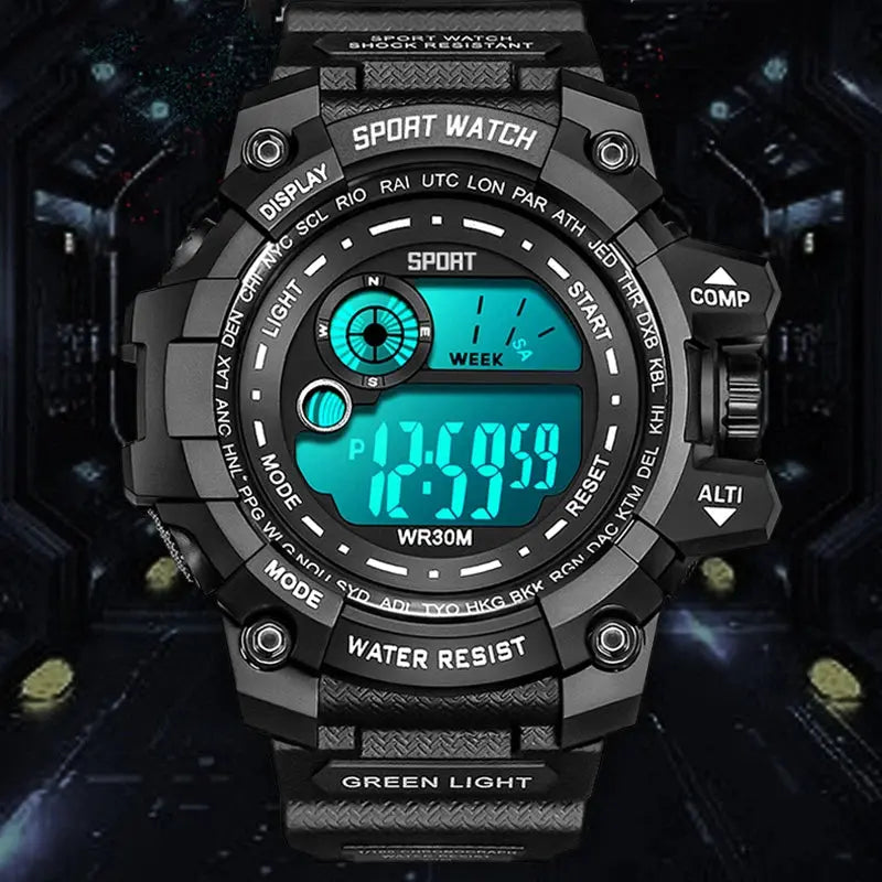 LED Digital Luminous Fashion Sport Waterproof Watches For Man Date Army Military Clock - Inspirational Watches
