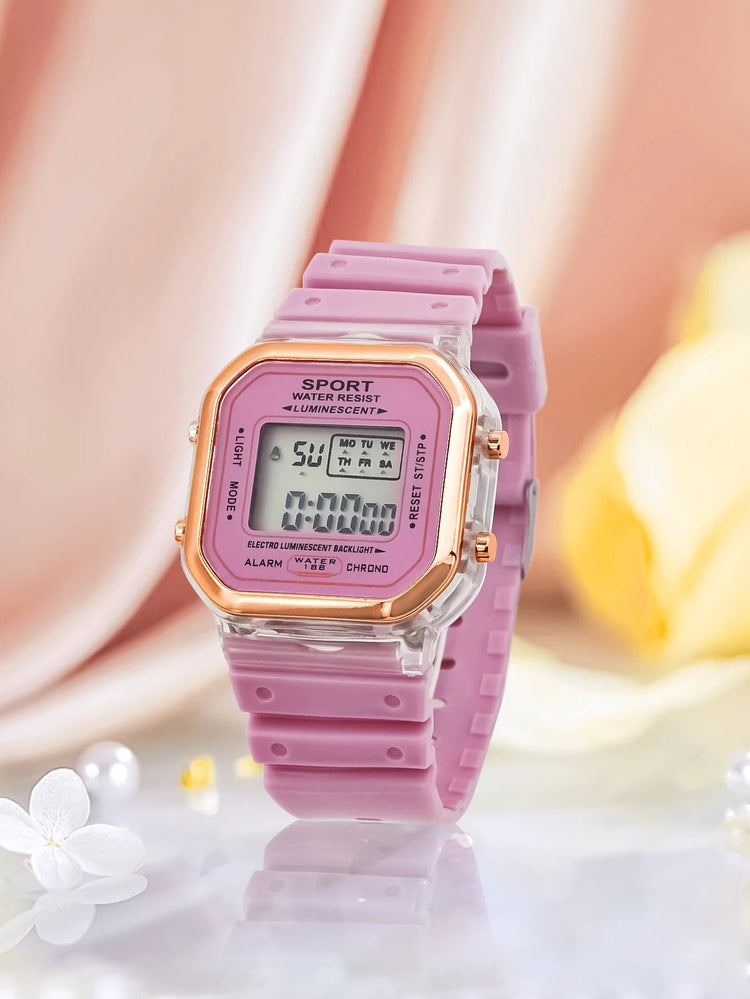 Multifunctional LED Digital Kids Sports Watch Inspirational Watches