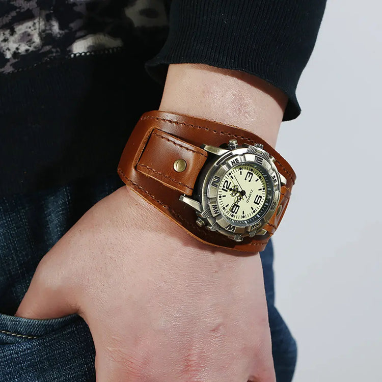 Vintage Wristwatch Fashion Pin Buckle Leather Strap - Inspirational Watches