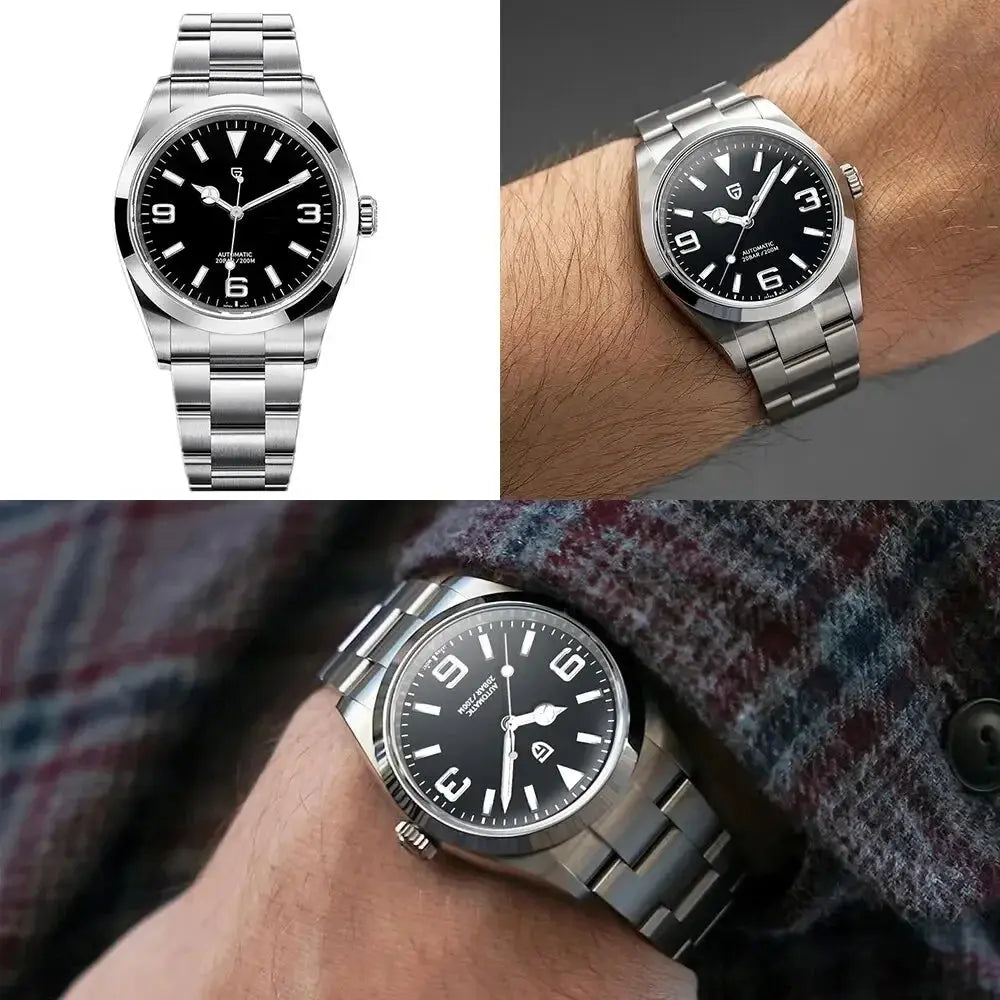 Automatic Watches 40MM Stainless Steel Wristwatch Sapphire AR Coated - Inspirational Watches