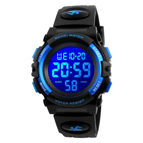 LED light Display Digital Alarm Clock 5Bar Waterproof Kids Sports Watch Inspirational Watches