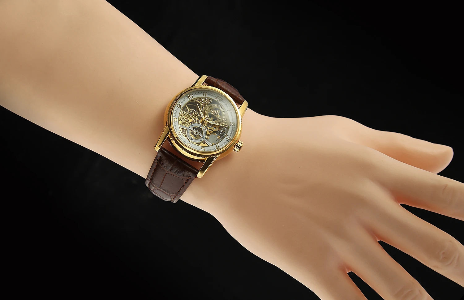 2026 Designer Luxury FORSINING Classic Mechanical Skeleton Man Watches Automatic Movement  Clock Waterproof Leather Wristwatch Inspirational Watches