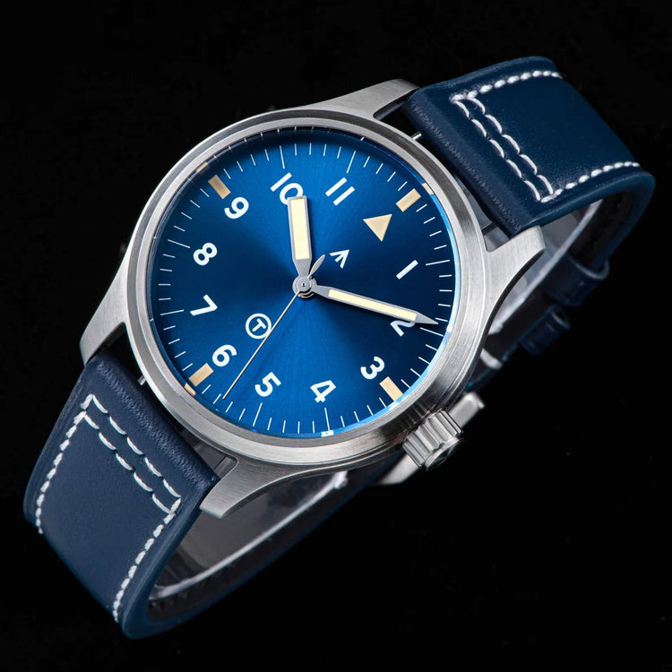 SEESTERN Watch Automatic Mechanical Wristwatches NH35 Movement Military Full Luminous Sapphire Crystal Waterproof Army Air Force Inspirational Watches