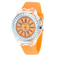 LED Luminous Quartz Watch – Crystal Bezel & Silicone Strap