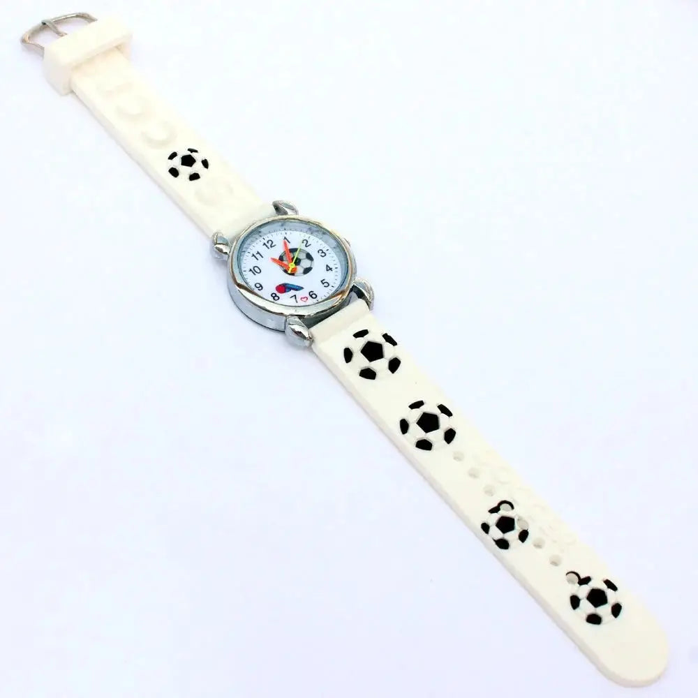 Sport Football Style 3D Watch Silicone Band Children Quartz Watch Boy Watch Girls Watch Cartoon Analog Wristwatch Inspirational Watches