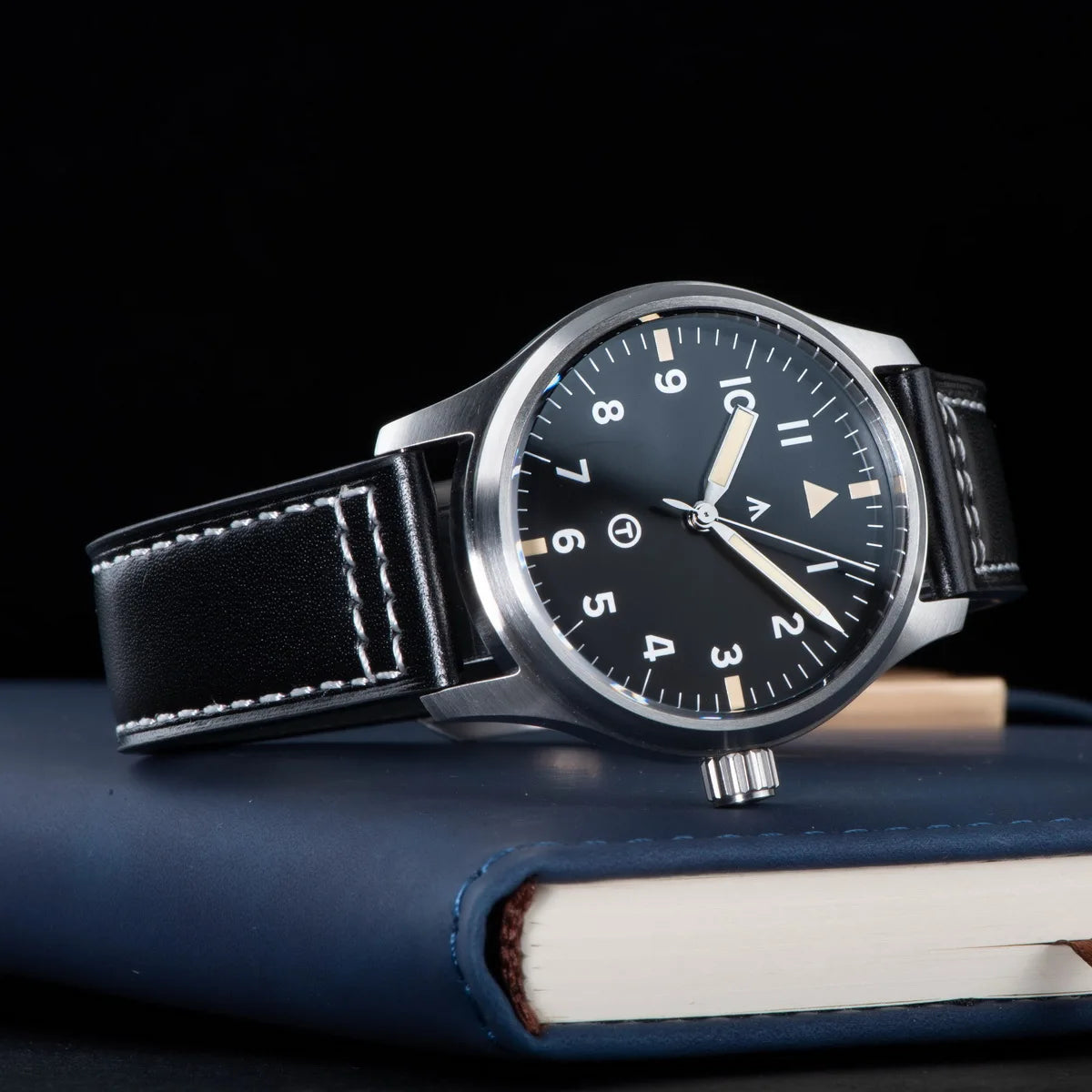SEESTERN Watch Automatic Mechanical Wristwatches NH35 Movement Military Full Luminous Sapphire Crystal Waterproof Army Air Force Inspirational Watches