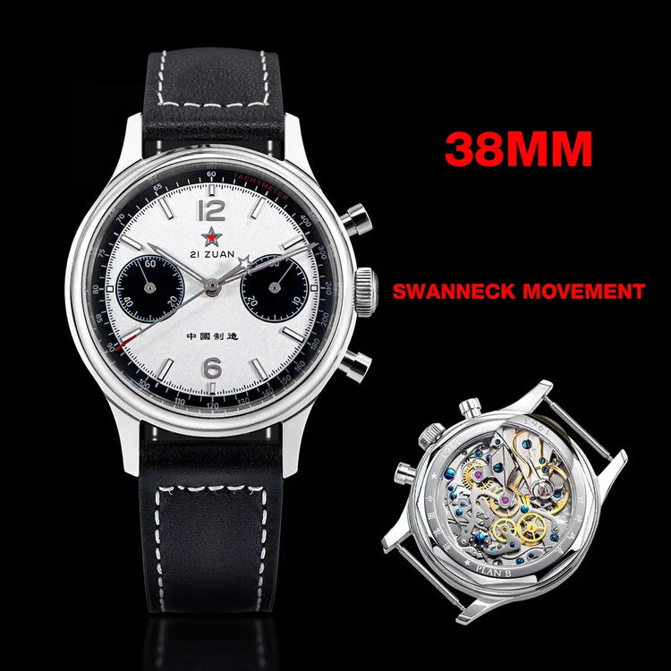 1963 Panda Pilot Chronograph Watch Air Force Sapphire - Inspirational Watches