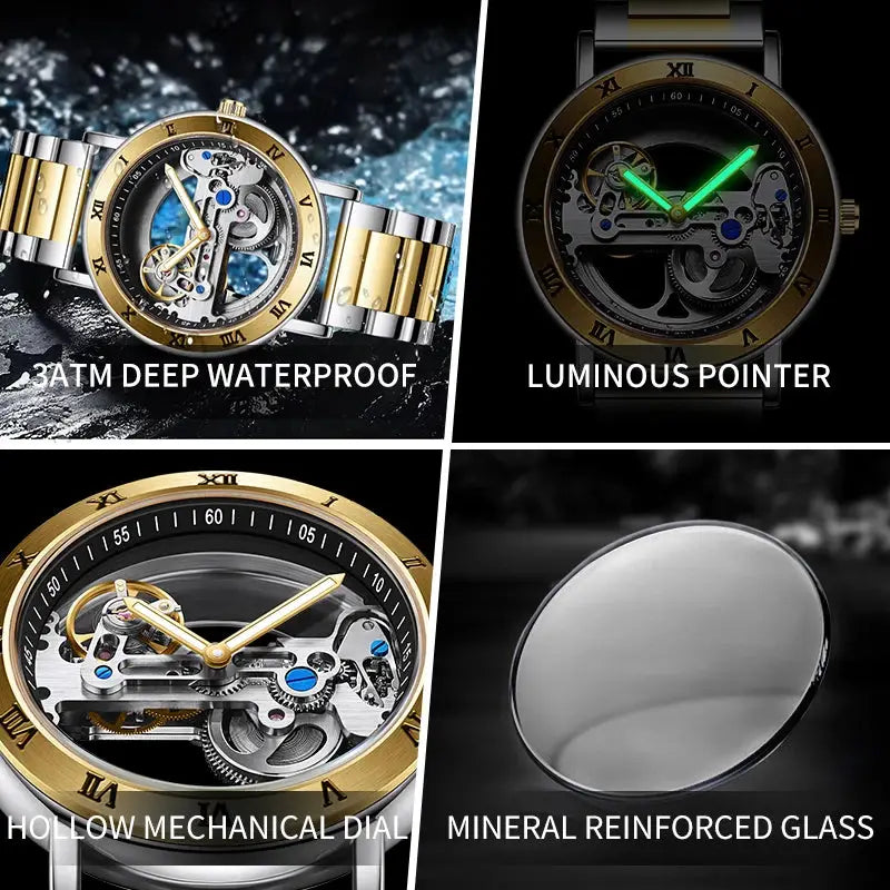 Automatic Skeleton Mechanical Watch