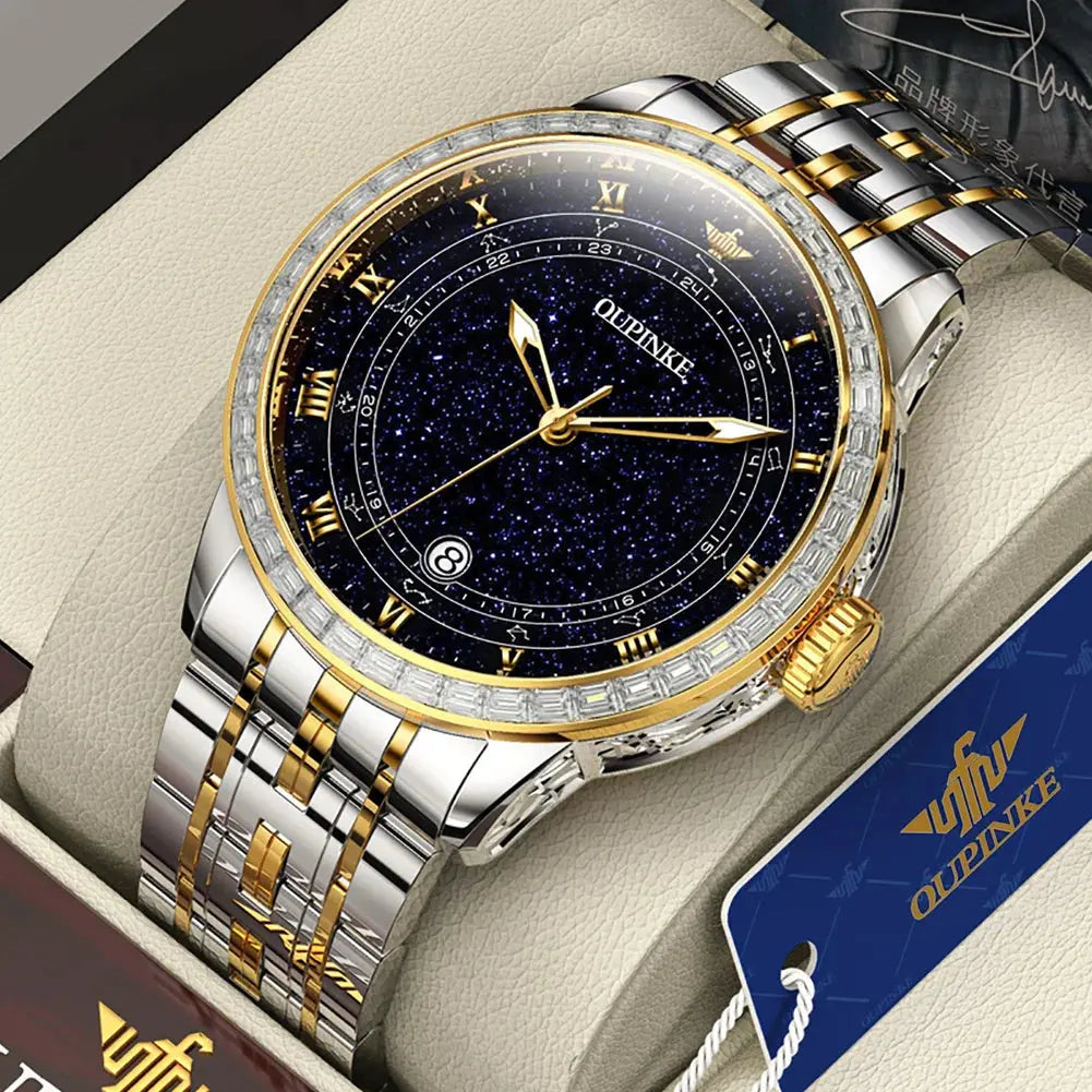 Original Automatic Watch for Men Luxury Japanese Diamond Luminous Inspirational Watches