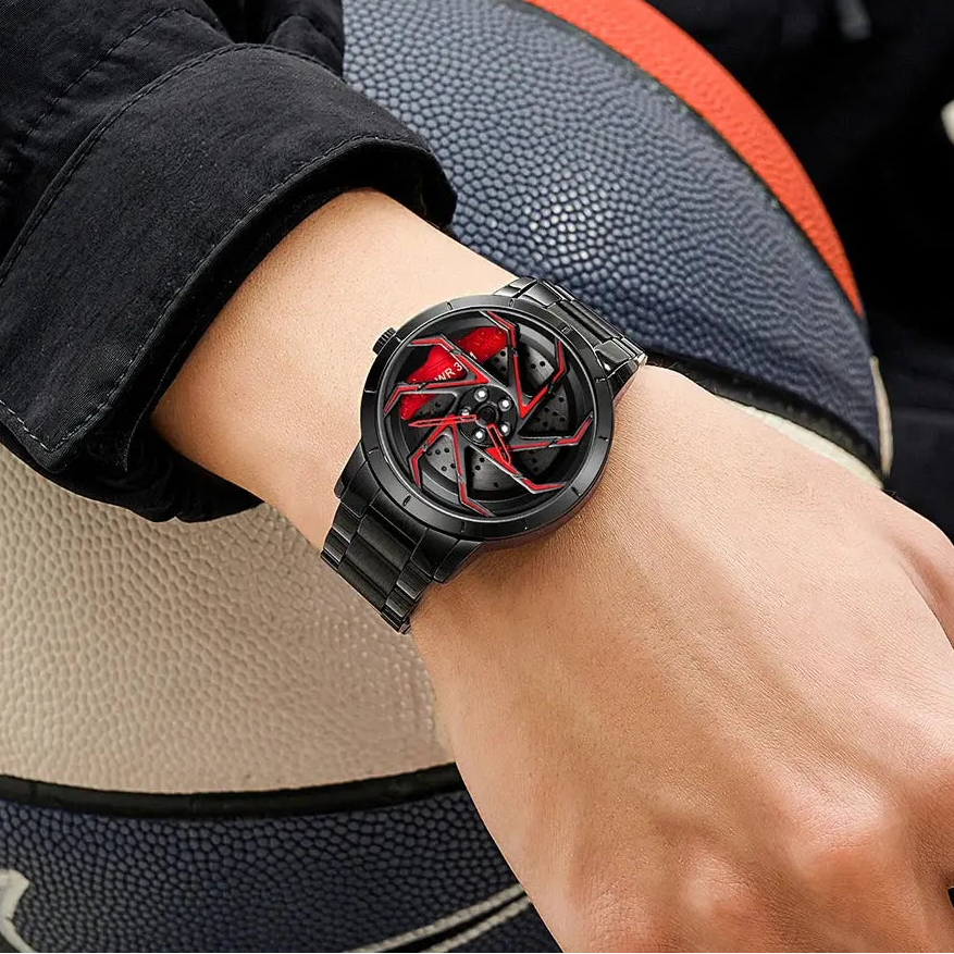 360 Degree Rotating Wheel Rim Dial Watch Inspirational Watches