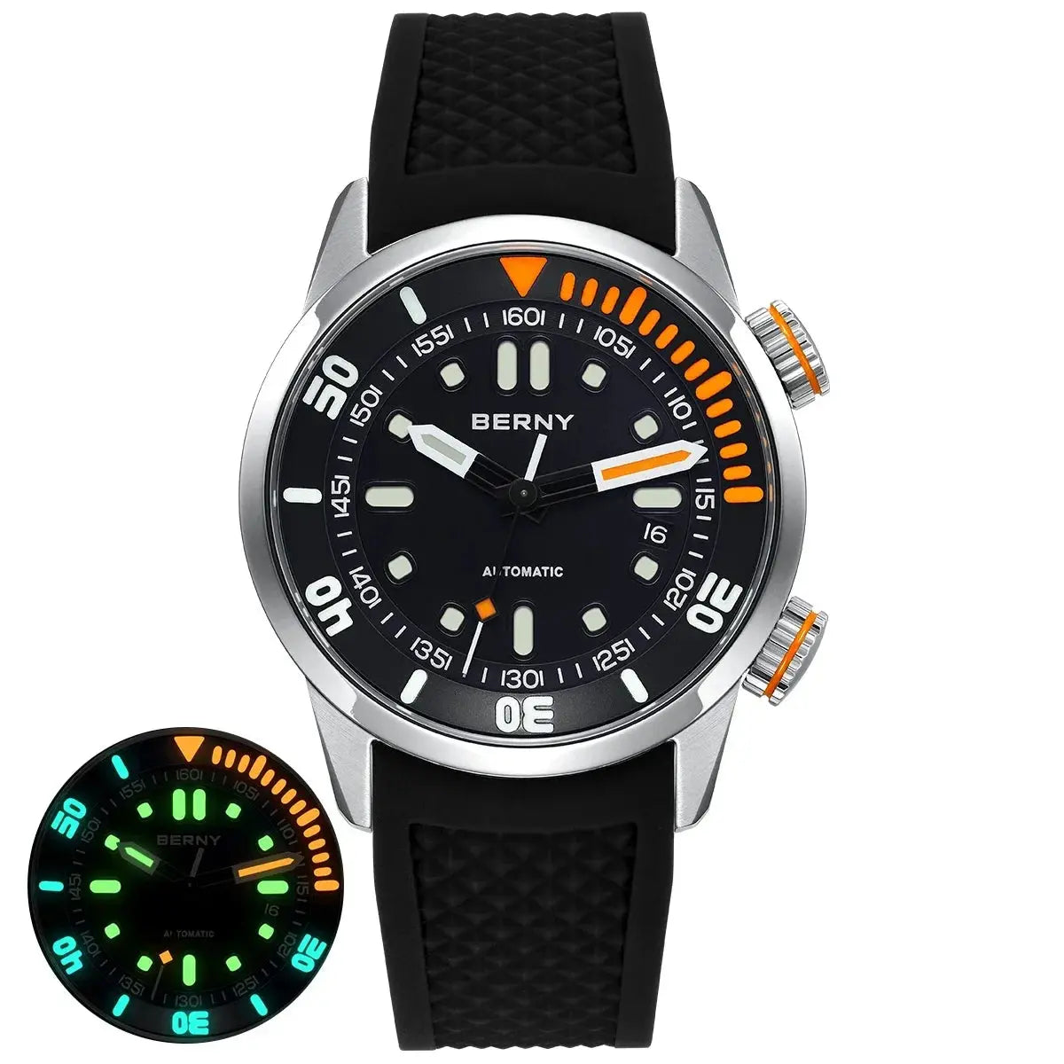 Automatic Dive Super Luminous Sapphire Swim Sport Mechanical Inspirational Watches