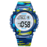 Multifunctional Kids Electronic Watch Color Luminous Dial Life Waterproof Inspirational Watches