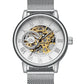 Luxury Fashion Skeleton Mechanical Hand Wind Watch for Men Inspirational Watches