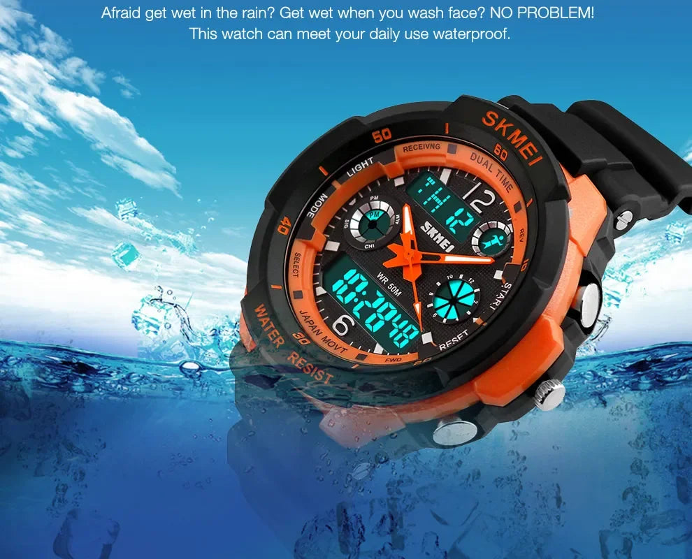 Shockproof Waterproof Electronic Watch Inspirational Watches