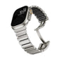 Titanium and Silicone Apple Watch Strap