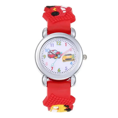 Cute Silicone Car Pattern Kids Watch Inspirational Watches