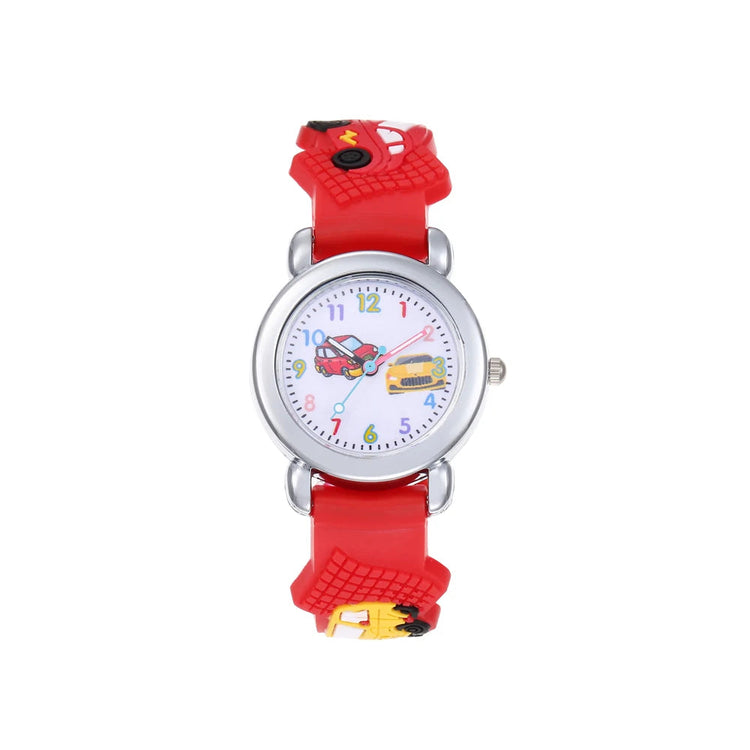 Cute Silicone Car Pattern Kids Watch Inspirational Watches