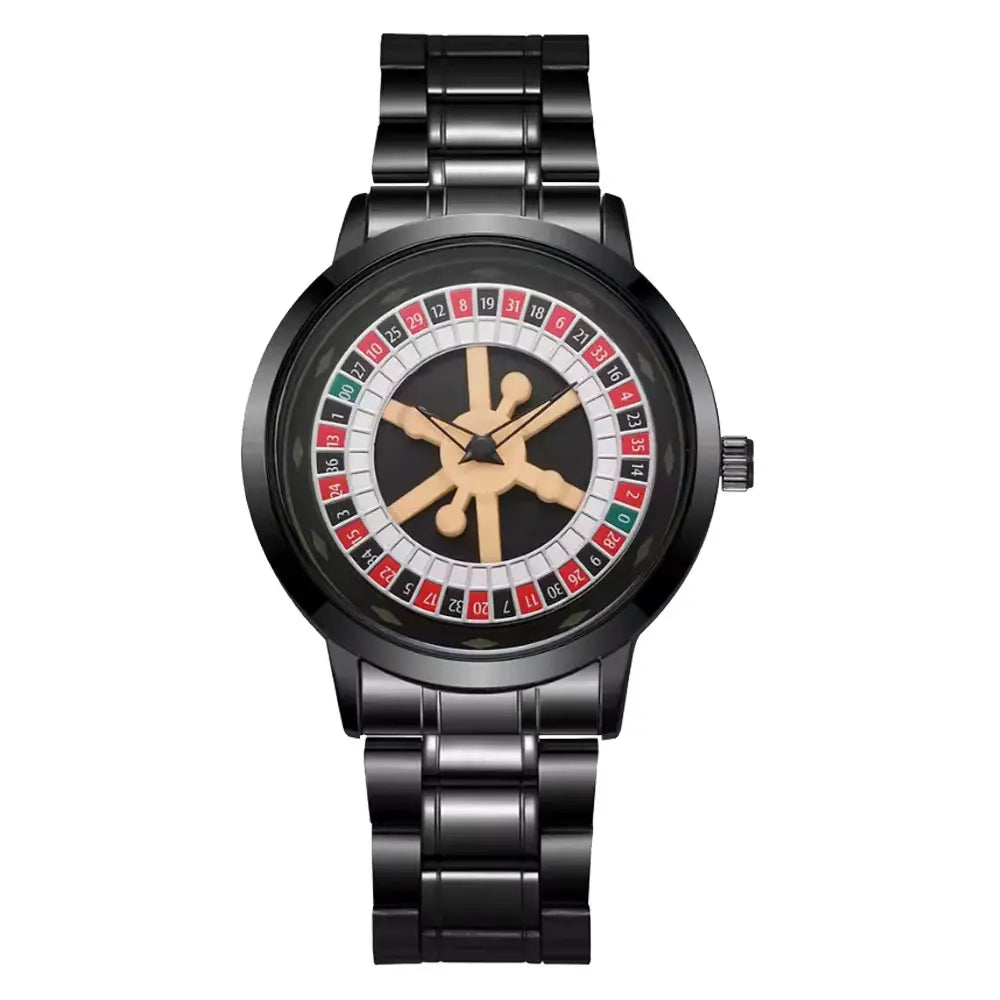 Gambling Stainless Steel Quartz Watch Inspirational Watches