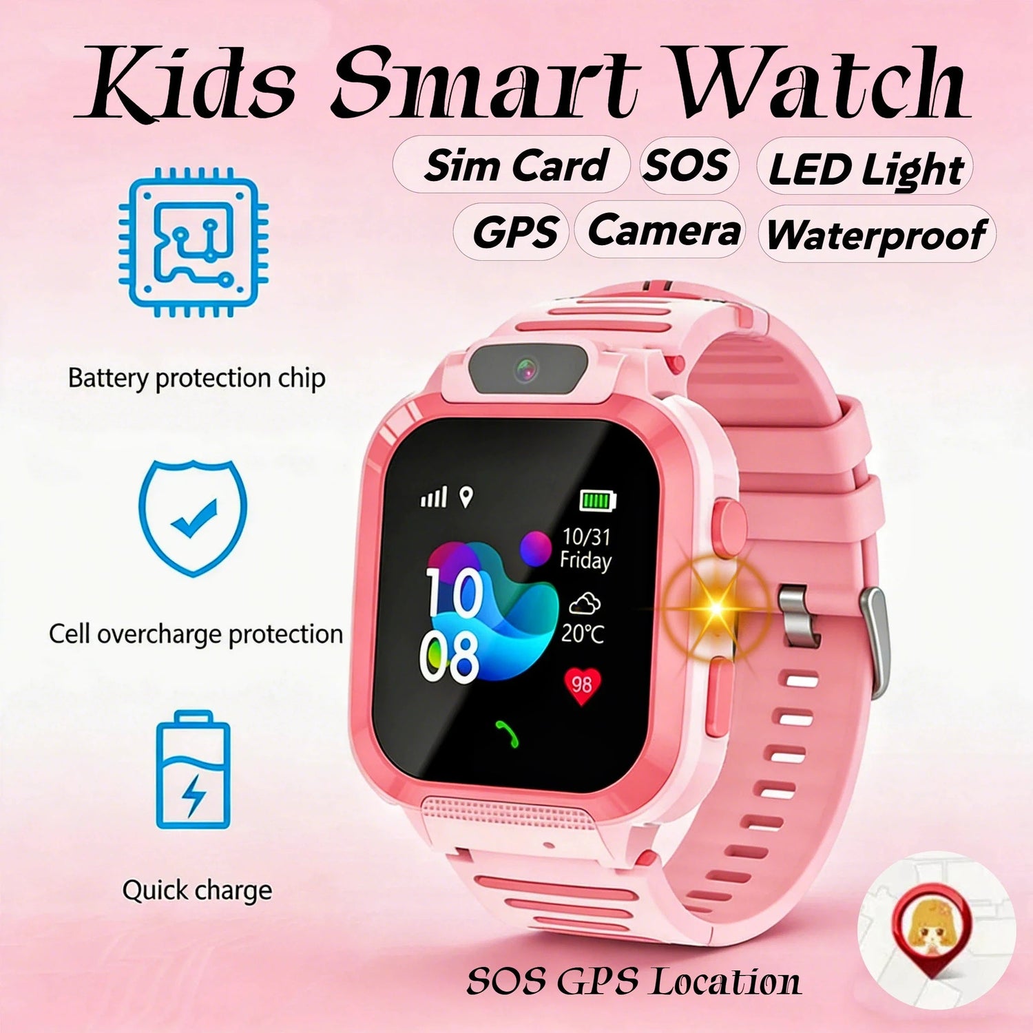 Multifunctional Kids Smartwatch Inspirational Watches