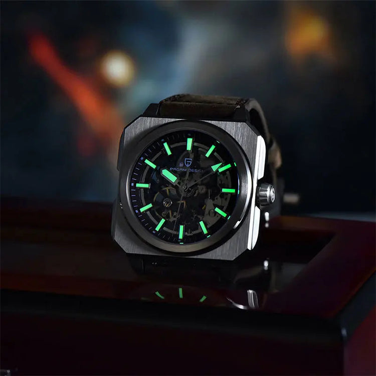 PAGANI DESIGN New Hollowed Men Mechanical Watch Top Brand Sapphire Glass Clock Classic Luxury Waterproof Automatic Men&