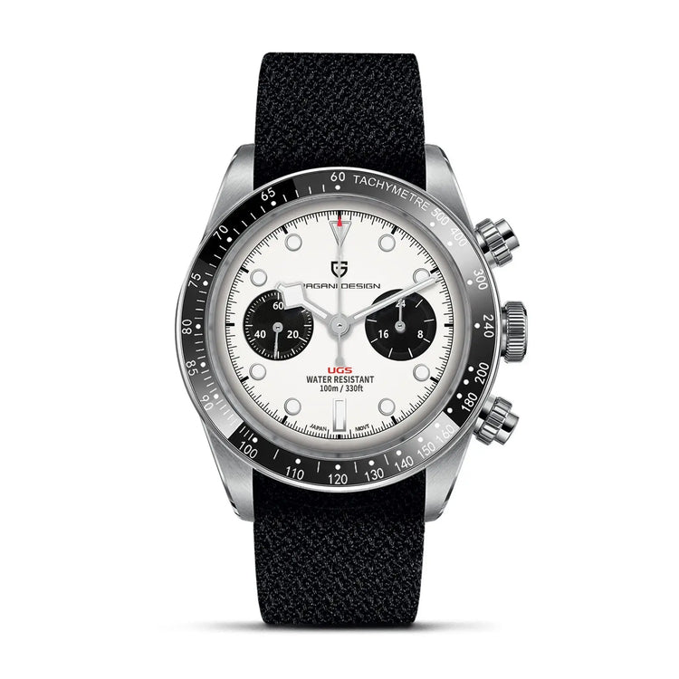 Panda Retro Sport Chronograph Luxury Quartz Watch For Men Sapphire mirror 10Bar Waterproof - Inspirational Watches