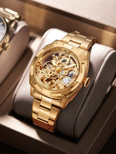 Men automatic watch luxury mechanical watches waterproof skeleton  wholesale stainless steel gift watch Inspirational Watches