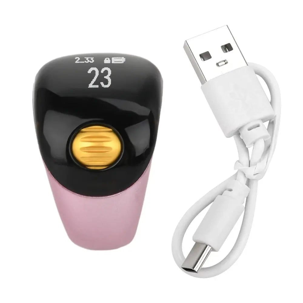 Finger Counter Smart Electronic Digital Finger Ring Tally Counter Time Reminder Bluetooth Vibration Waterproof Counter Inspirational Watches