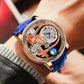 Relogio PINDU Fixed Roulette Watch Latest Design Quartz Watch Men Waterproof Leather Man Wristwatch Upgraded Version Inspirational Watches
