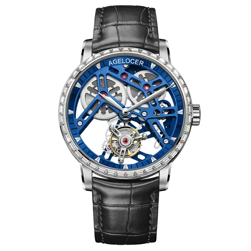 Tourbillon Luxury Skeleton Manual Mechanical Inspirational Watches
