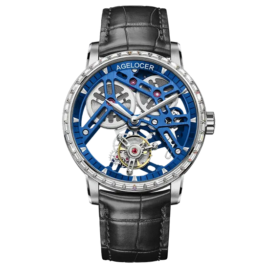 Tourbillon Luxury Skeleton Manual Mechanical Inspirational Watches