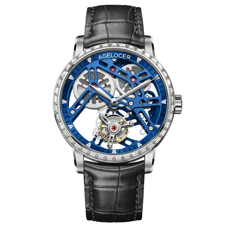 Tourbillon Luxury Skeleton Manual Mechanical Inspirational Watches