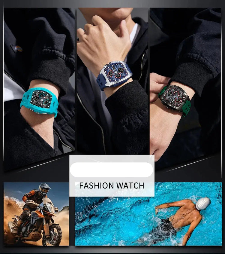 Fashion Chronograph Multi-function Electronic watch - Inspirational Watches