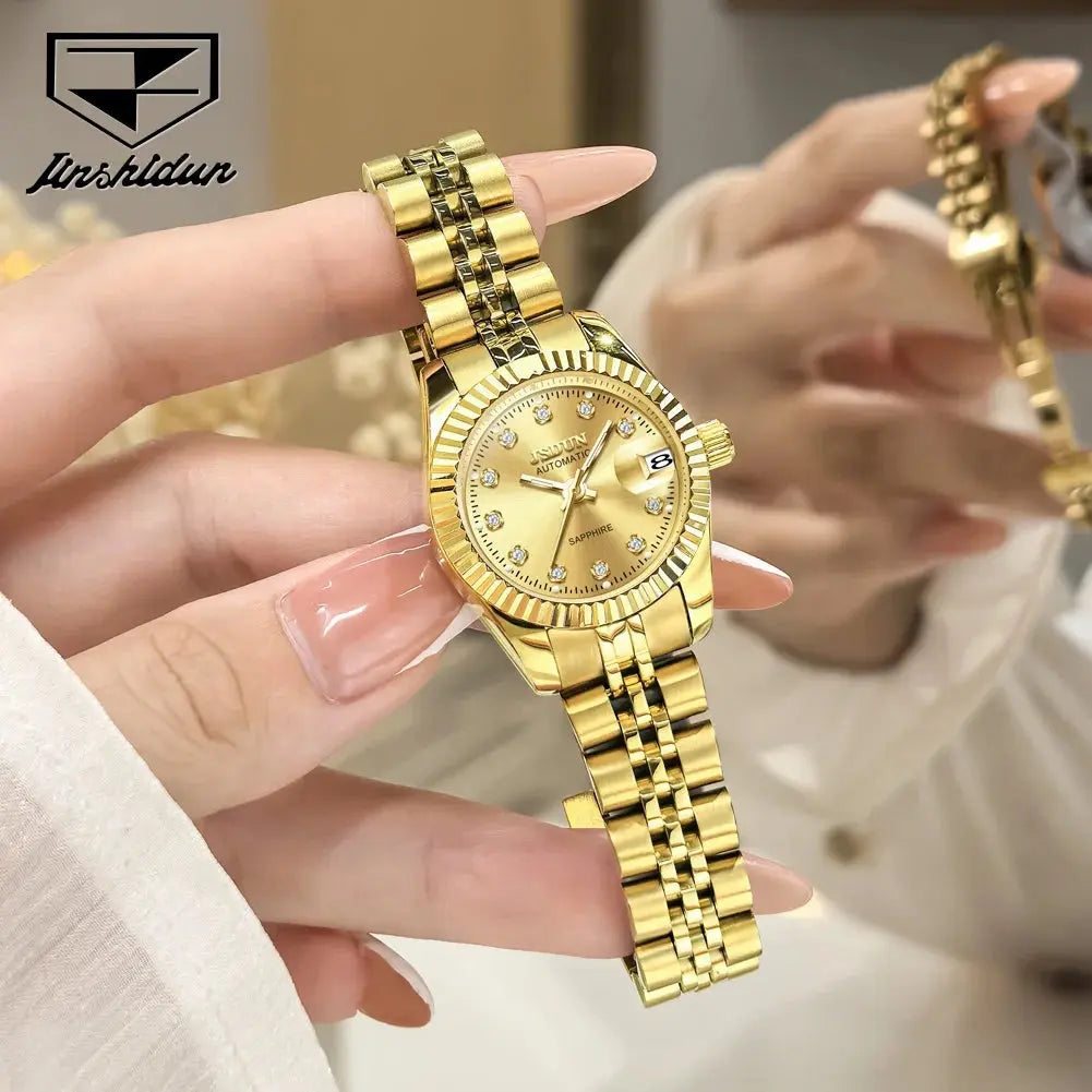 Automatic Mechanical Luxury Fashion Stainless Steel Women&