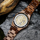 Automatic Watches Luxury Wooden Hollow Mechanical Watch Inspirational Watches