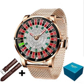 Design Automatic Mechanical Watch Movement Rotating Dial Roulette Watch - Inspirational Watches