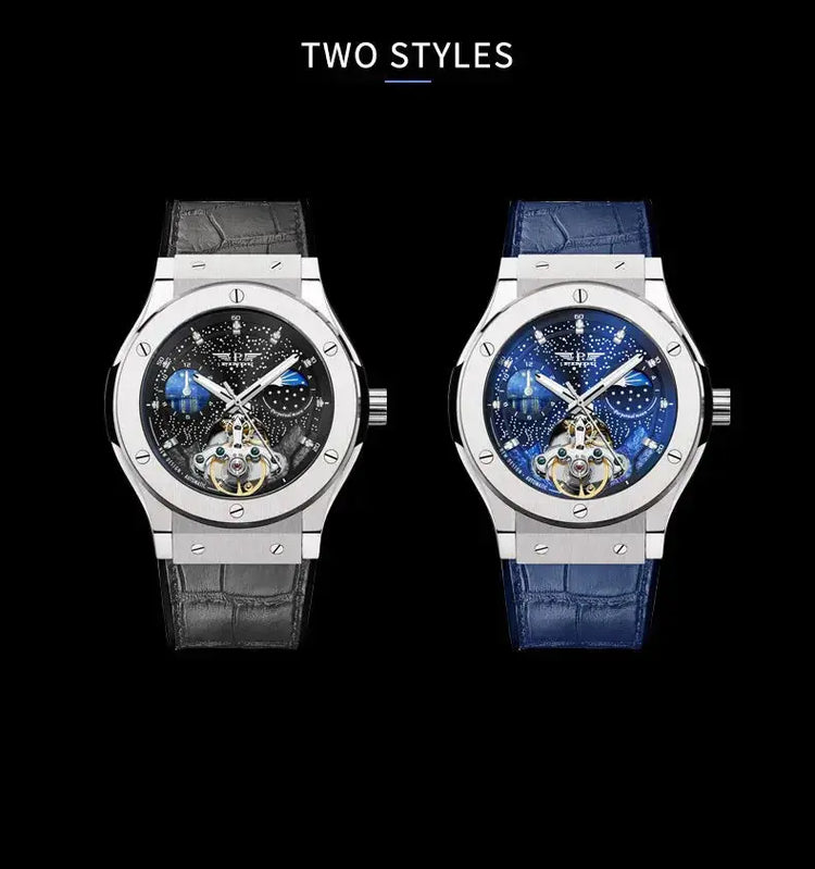 Moon Phase Automatic Luxury Fashion Business Watch Inspirational Watches