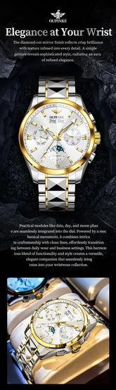 Luxury Business Moon Phase Watch - Inspirational Watches