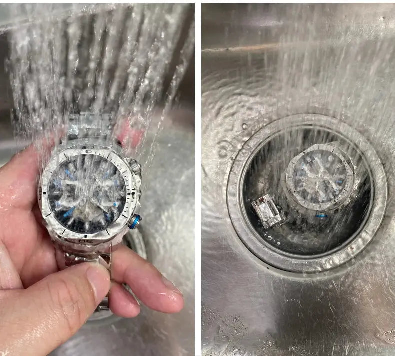 44mm Vintage Dial Luxury Sapphire Automatic Mechanical Waterproof Inspirational Watches