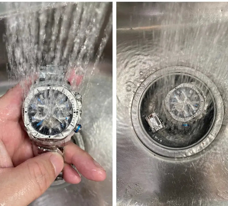 44mm Vintage Dial Luxury Sapphire Automatic Mechanical Waterproof Inspirational Watches