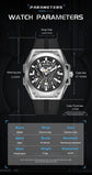 Skeleton Dial Men Mechanical Watch Silicone Strap Inspirational Watches