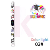 Kuromi Cartoon Waterproof Touch LED Digital Watch Inspirational Watches