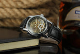 2026 Designer Luxury FORSINING Classic Mechanical Skeleton Man Watches Automatic Movement  Clock Waterproof Leather Wristwatch Inspirational Watches