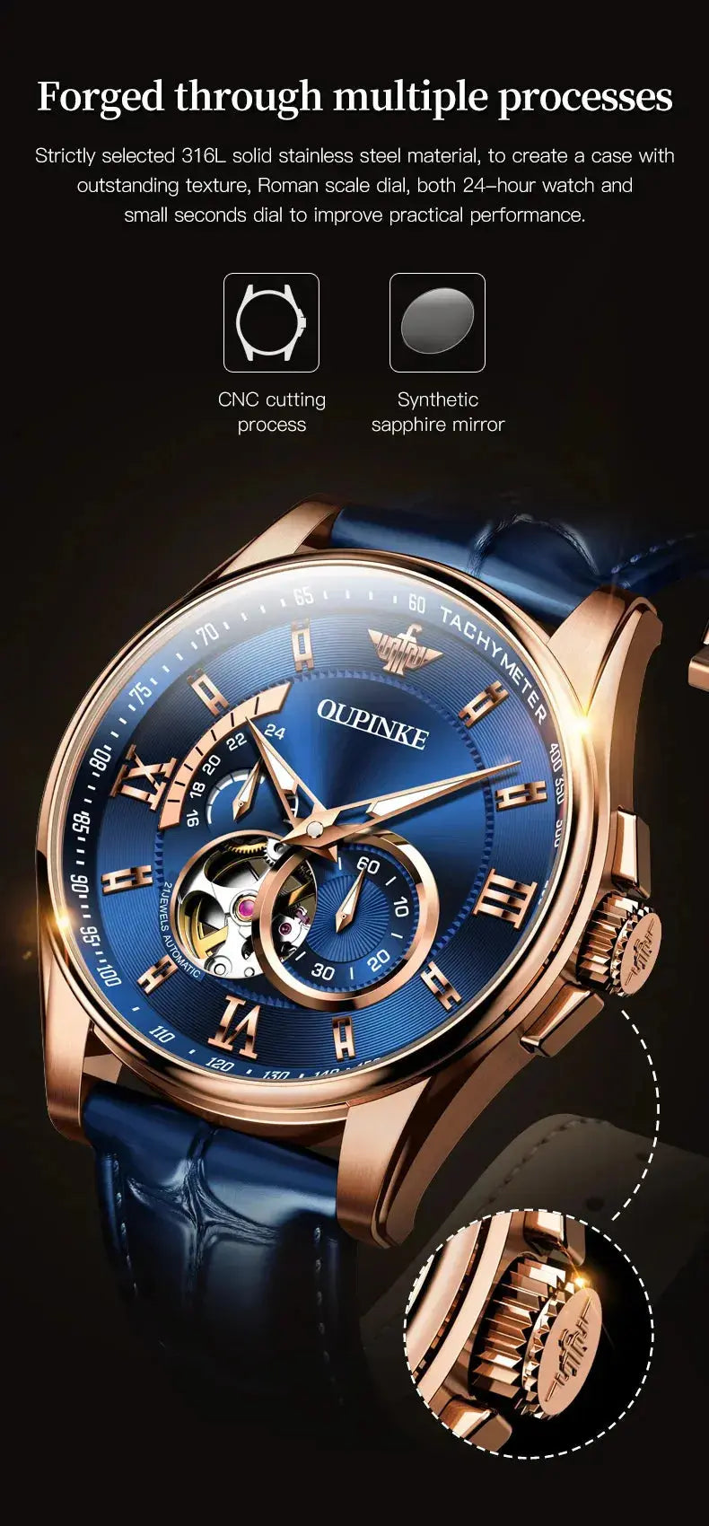 Automatic Original Watch with Japan Movement Inspirational Watches