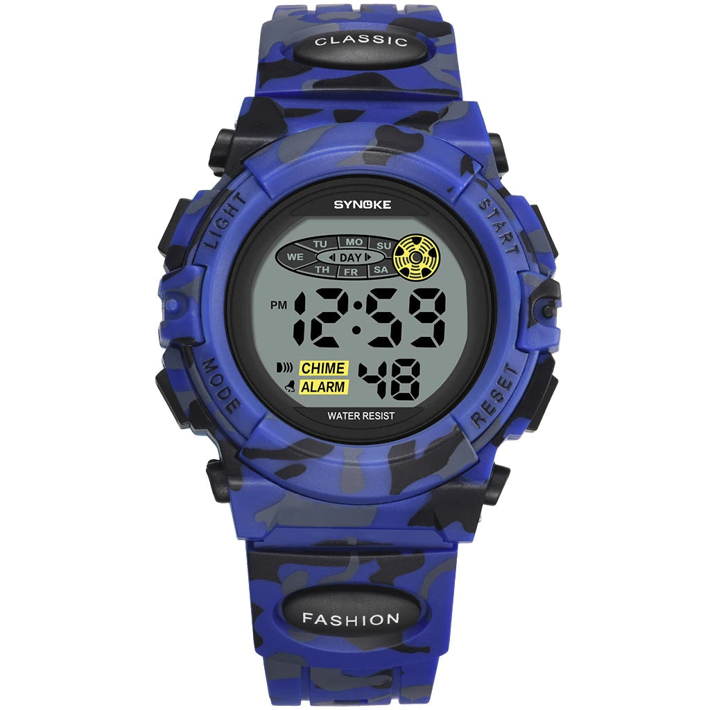 50M Waterproof Luminous LED Digital for Kids Watch Inspirational Watches