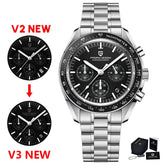 Luxury Business Mens Watches Chronograph AR Sapphire Mirror Waterproof - Inspirational Watches