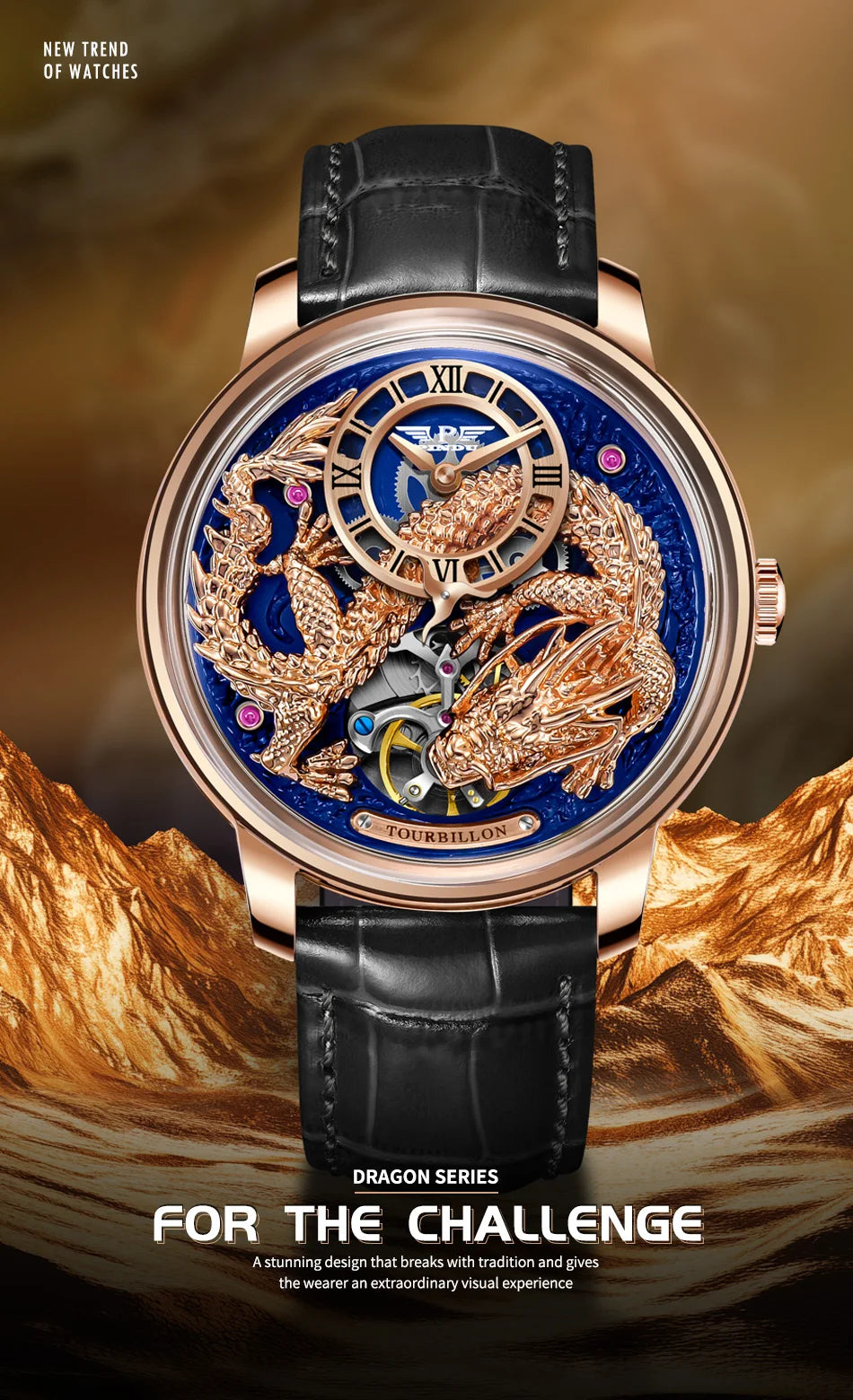 PINDU Develops And Designs New M2797B Automatic Mechanical Watch Men Watches 45.5MM Luxury High-end Quality Wristwatch Men Gift Inspirational Watches