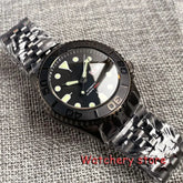 Domed Sapphire Glass NH36 Automatic Movement 200m Waterproof 120 Clicks Black Green Luminous Watch - Inspirational Watches