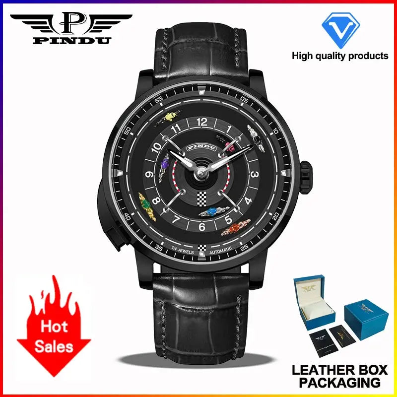 Horse Gambling Full Automatic Mechanical Inspirational Watches