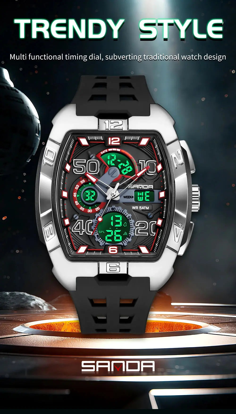 Fashion Chronograph Multi-function Electronic watch - Inspirational Watches